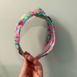 Lilly Pulitzer Pink, Blue and Green Floral Headband